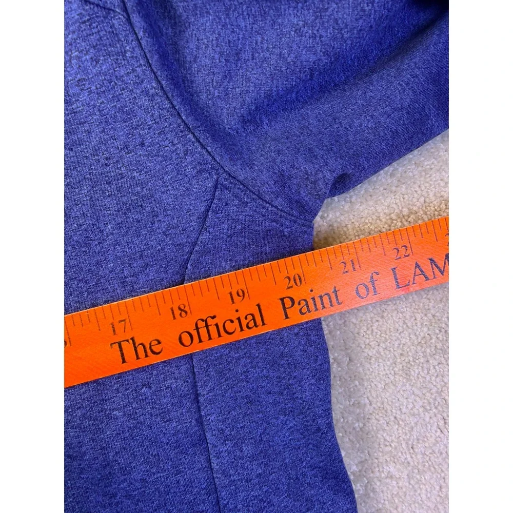 The North Face Quarter Zip Pullover Mens Large Blue Heathered Outdoor Athleisure